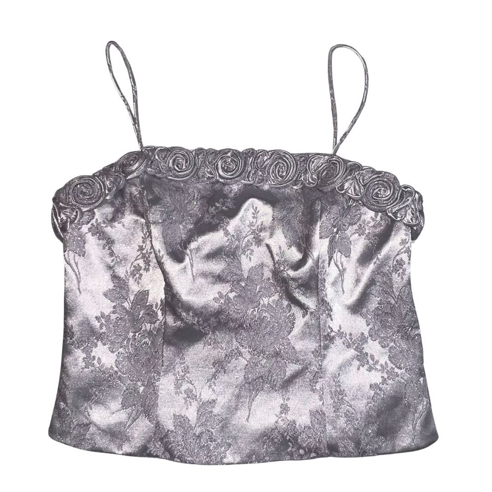 VTG Jump Two Piece Formal Dress 10 Light Purple Cropped Bodice High Waist Skirt